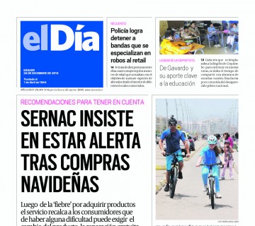 Diario El Día impreso 26-12-2015