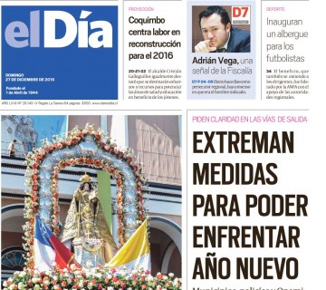 Diario El Día impreso 27-12-2015