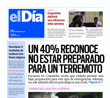 Diario El Día impreso 28-12-2015
