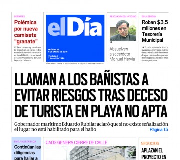 Diario El Día impreso 06-01-2016