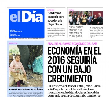 Diario El Día impreso 08-01-2016