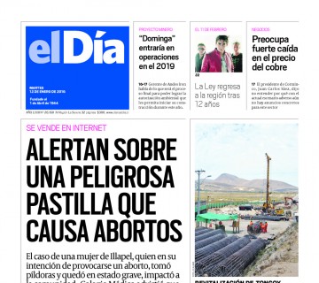 Diario El Día impreso 12-01-2016