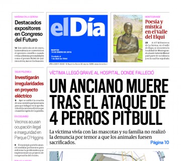 Diario El Día impreso 19-01-2016