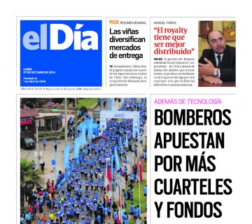 Diario El Día impreso 26-10-2014