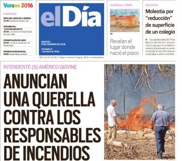 Diario El Día impreso 09-02-2016