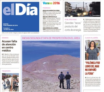 Diario El Día impreso 16-02-2016