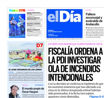 Diario El Día impreso 21-02-2016