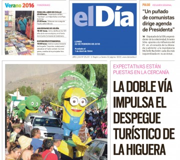 Diario El Día impreso 22-02-2016