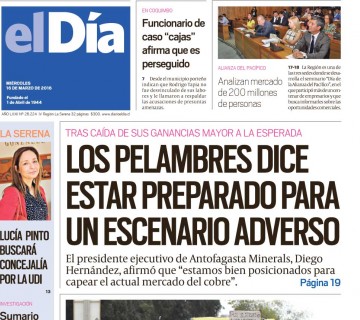 Diario El Día impreso 16-03-2016