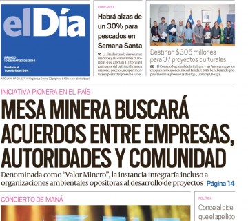 Diario El Día impreso 19-03-2016