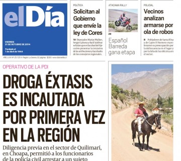 Diario El Día impreso 31-10-2014