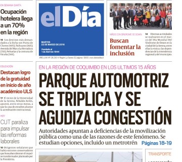 Diario El Día impreso 22-03-2016