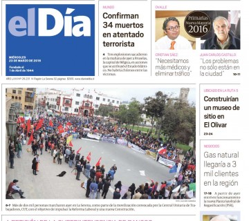 Diario El Día impreso 23-03-2016