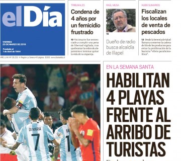 Diario El Día impreso 25-03-2016