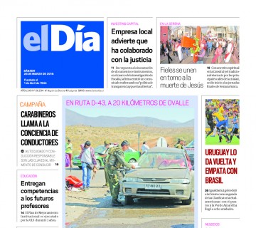 Diario El Día impreso 26-03-2016