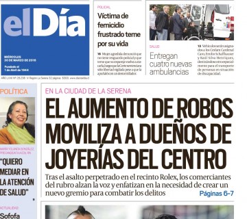 Diario El Día impreso 30-03-2016