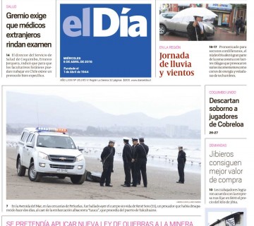 Diario El Día impreso 06-04-2016