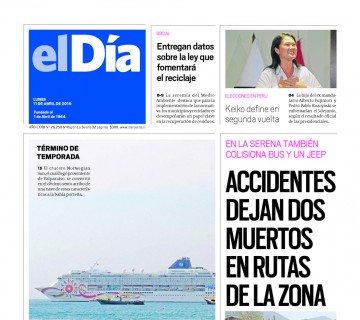 Diario El Día impreso 11-04-2016