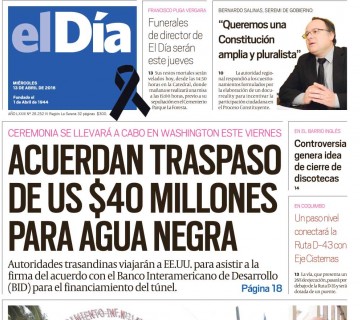 Diario El Día impreso 13-04-2016