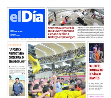 Diario El Día impreso 25-04-2016