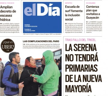 Diario El Día impreso 13-05-2016