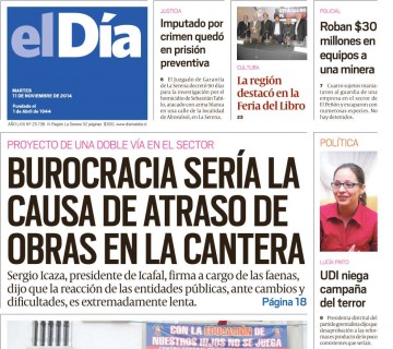 Diario El Día impreso 11-11-2014