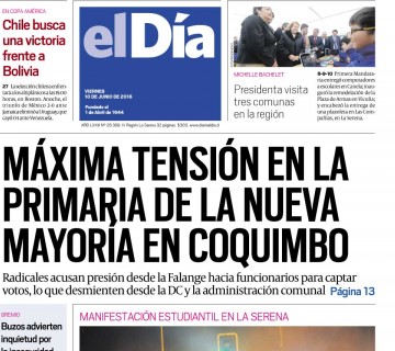 Diario El Día impreso 10-06-2016
