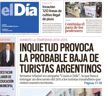 Diario El Día impreso 13-11-2014