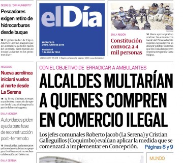 Diario El Día impreso 29-06-2016