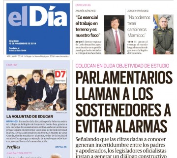 Diario El Día impreso 15-11-2014