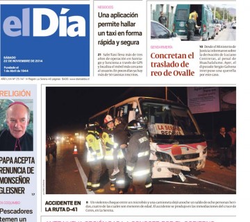 Diario El Día impreso 22-11-2014