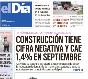 Diario El Día impreso 27-11-2014