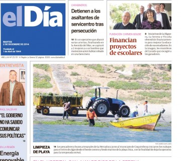 Diario El Día impreso 02-12-2014