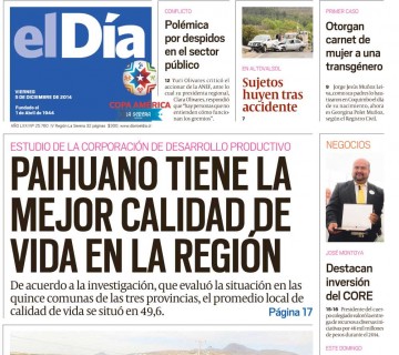 Diario El Día impreso 04-12-2014