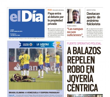 Diario El Día impreso 22-06-2015