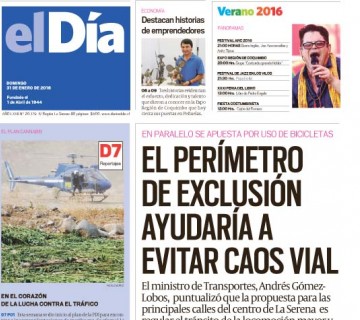 Diario El Día impreso 31-01-2016