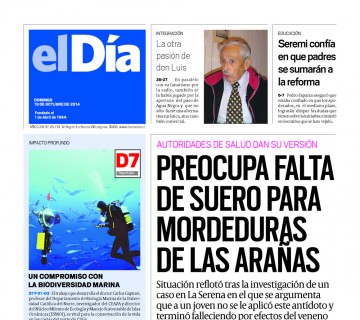 Diario El Día impreso 19-10-2014