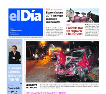Diario El Día impreso 22-03-2015