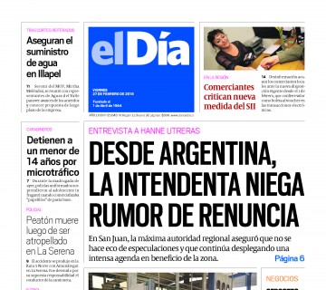 Diario El Día impreso 27-02-2015
