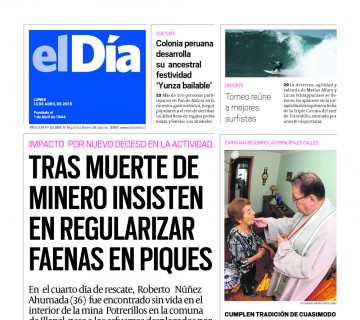 Diario El Día impreso 13-04-2015