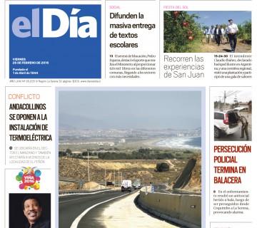 Diario El Día impreso 26-02-2016