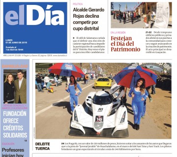 Diario El Día impreso 01-06-2015
