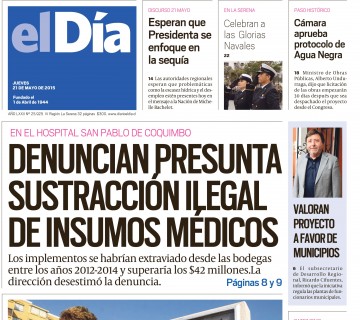 Diario El Día impreso 21-05-2015