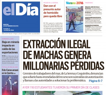 Diario El Día impreso 23-02-2016