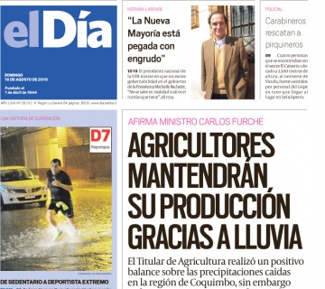 Diario El Día impreso 16-08-2015