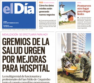 Diario El Día impreso 28-09-2015