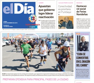 Diario El Día impreso 21-12-2014