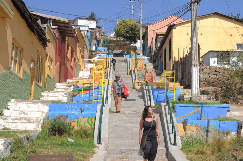Los vecinos del sector participaron de manera activa en la remodelación de este espacio, que beneficia a toda la comuna coquimbana Foto Lautaro Carmona