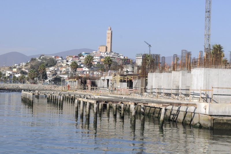 Se espoera que este nuevo recinto beneficie a más de 130 locatarios del terminal pesquero de Coquimbo. Foto: Andrea Cantillanes