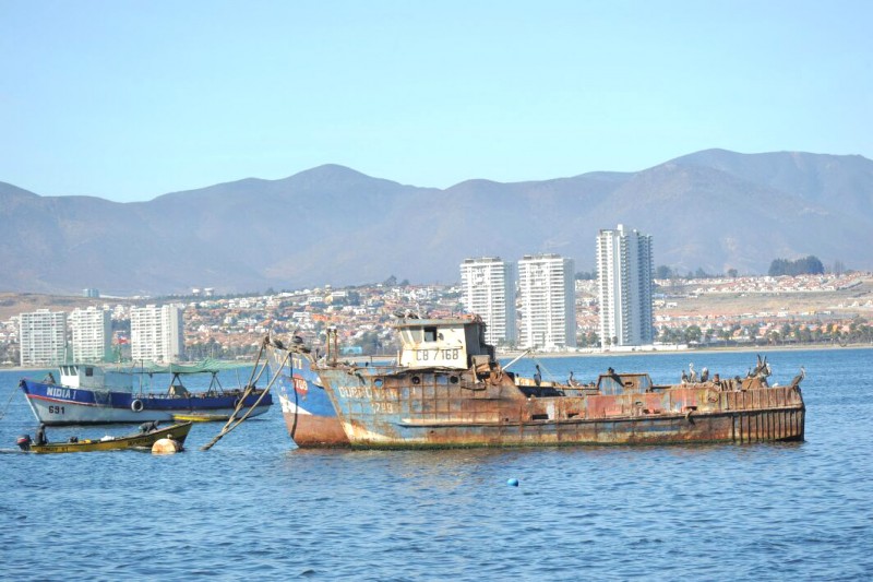 Desde hace años, la bahía de Coquimbo está siendo ocupada por embarcaciones pesqueras en desuso y en condiciones de innavegabilidad, dando paso a la problemática que, según los pobladores, está convirtiendo a las costas locales en un “cementerio” de lanchas y naves mayores
